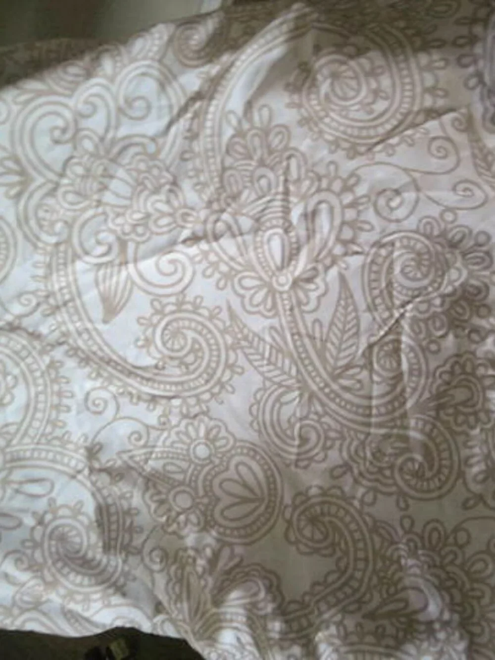 NEW BABY FITTED UNISEX CRIB SHEET TAN & WHITE ABSTRACT DESIGN 👶 BEDDING